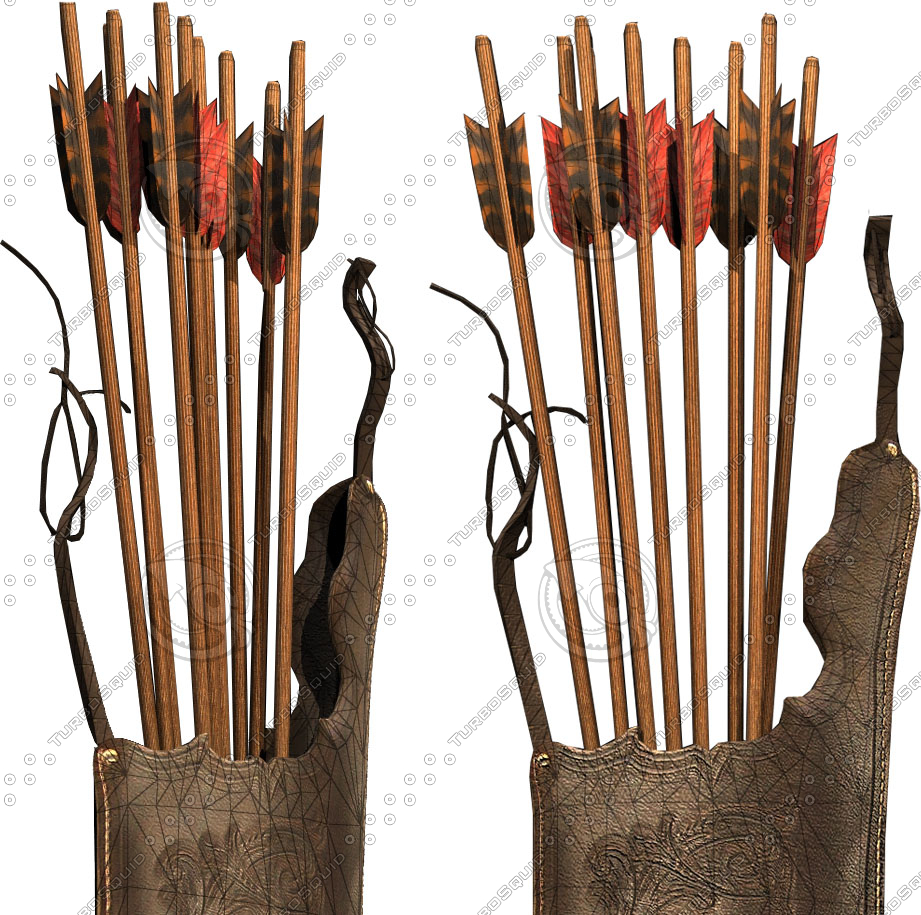 arrow quiver 3d model