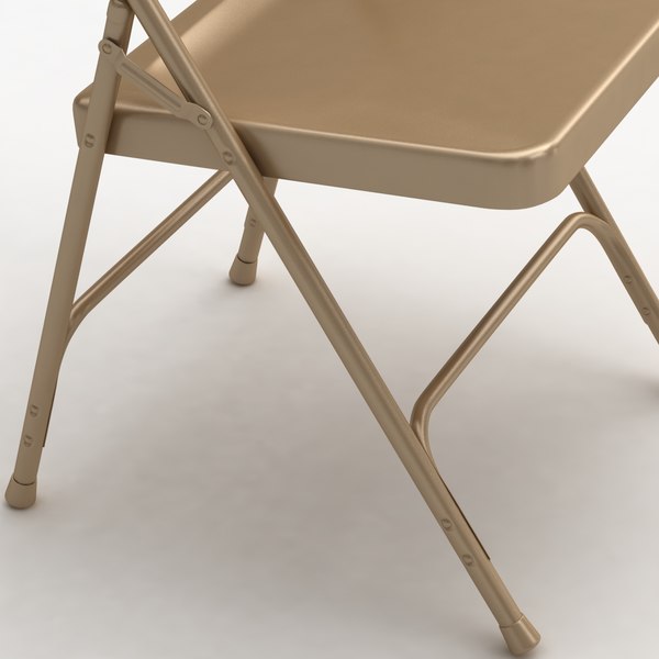 3d metal folding chair