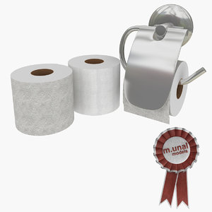 realistic toilet paper 3d max