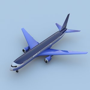 boeing 767-400 3d model