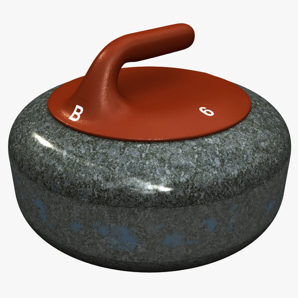 3d curling stone