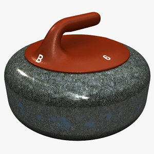 curling stone red