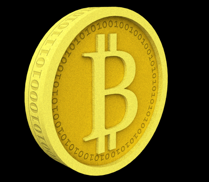 bitcoin coin 3d 3ds