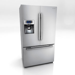 multi door refrigerator 3d 3ds