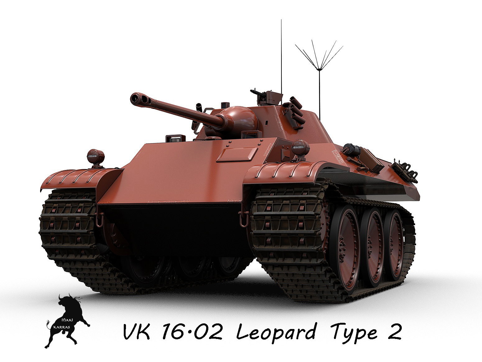 3d leopard vk 16 model