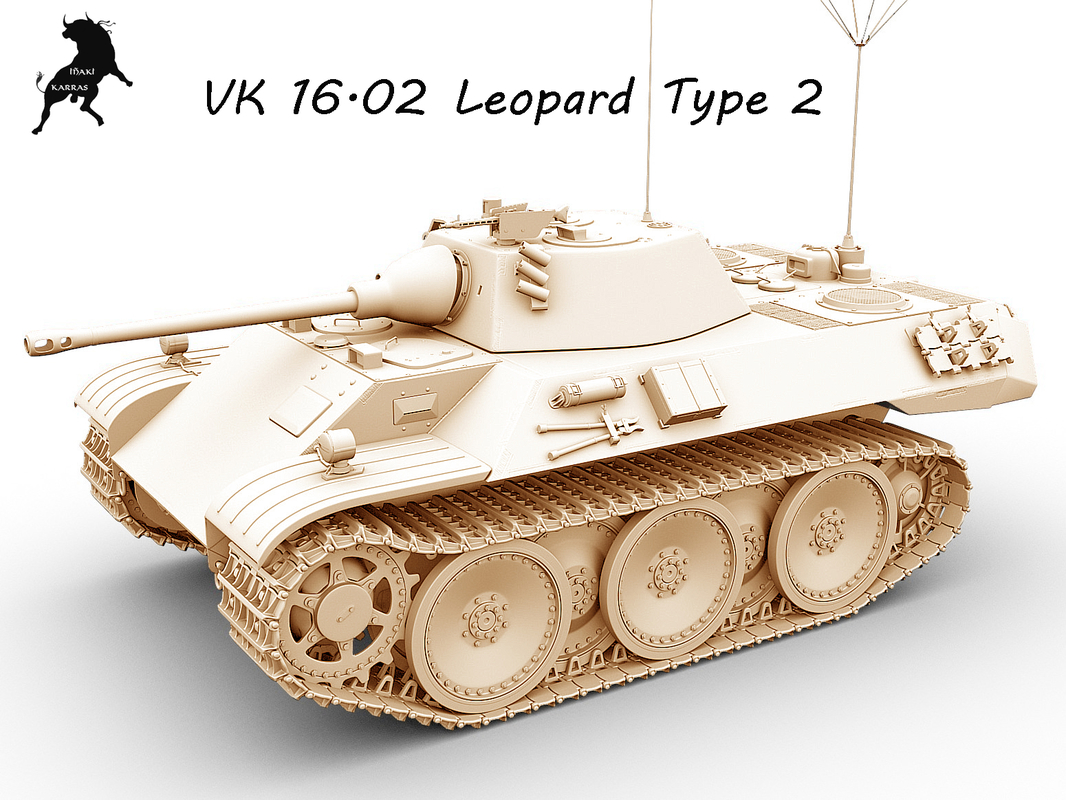 3d leopard vk 16 model