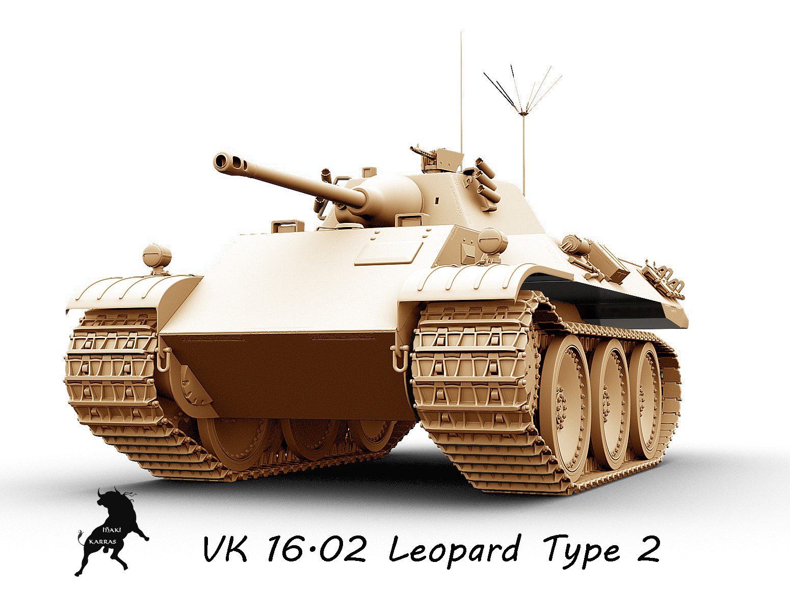 3d leopard vk 16 model