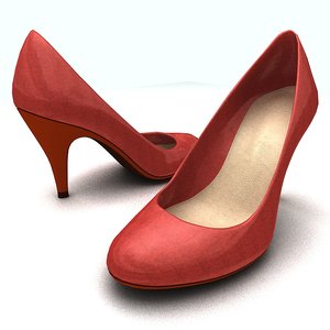 women platform shoes 3d model