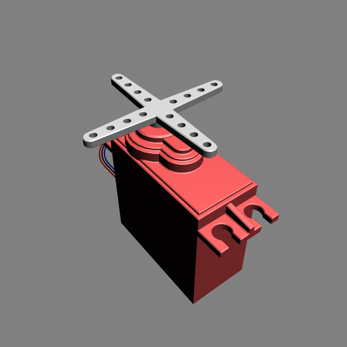 3d model of servo motor