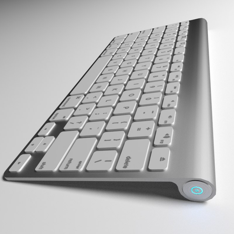 3d model keyboard blender cycles