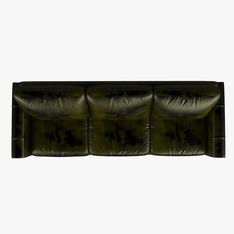 max leather modern stickley sofa