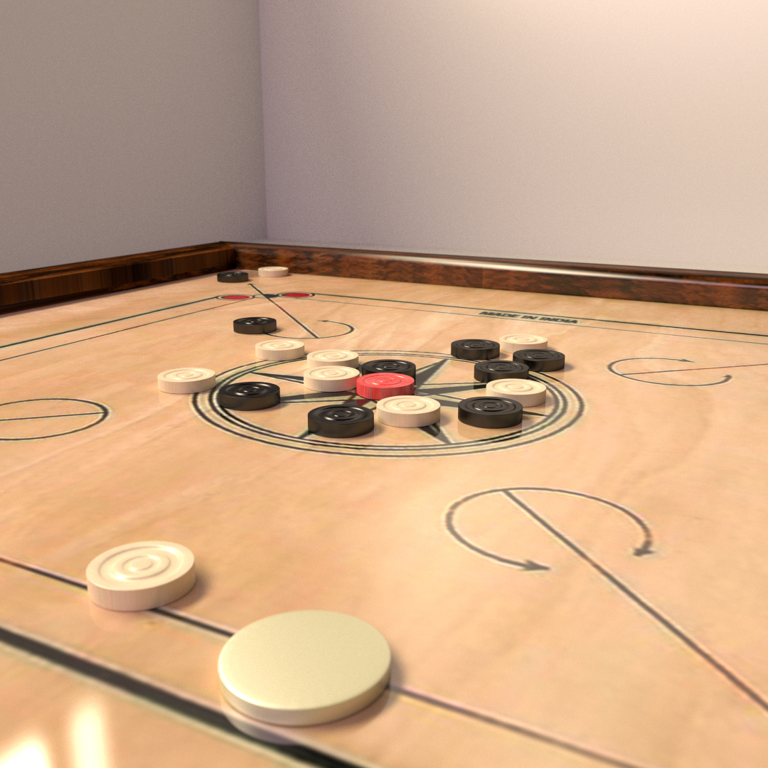 Carrom Board 3d Model