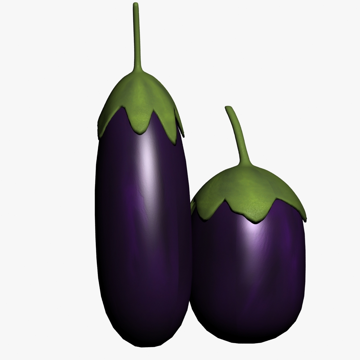 3d eggplant-brinjal-vegetable-purple-food-vegetarian-kitchen