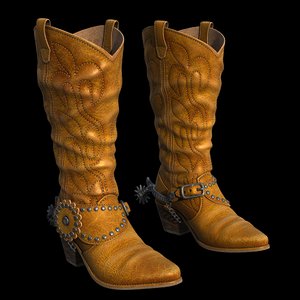 western boots 3d 3ds