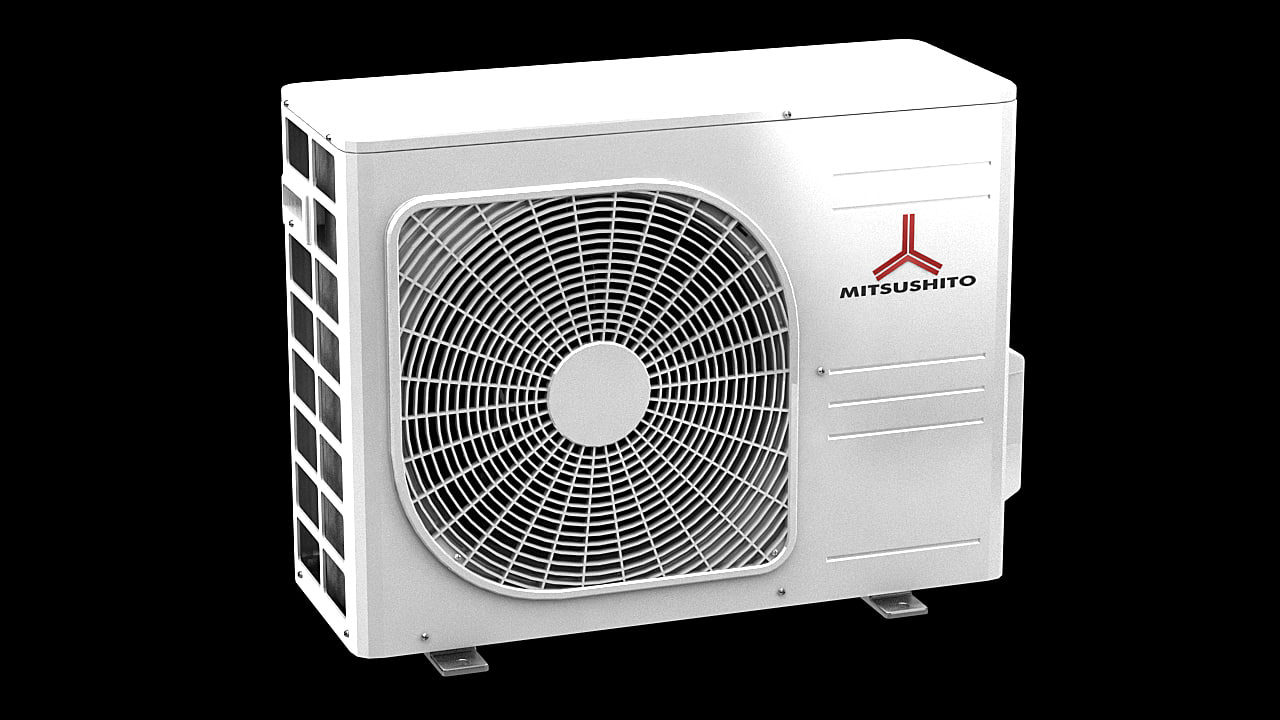3d model mitsushito air conditioner block