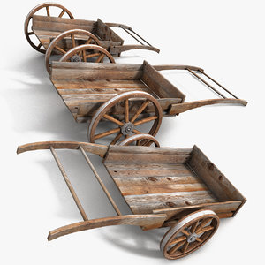 carriage old 3d model