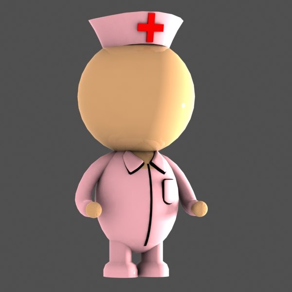 Nurse Character 3d Max