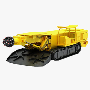 3d max coal mining drill rig