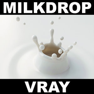 milk drop 3d model