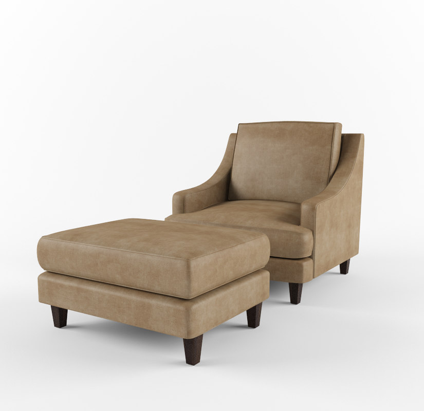 3d landon armchair ottoman pottery barn