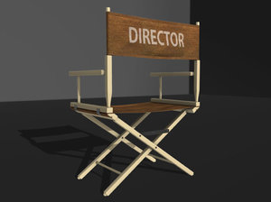 3d model of director s chair