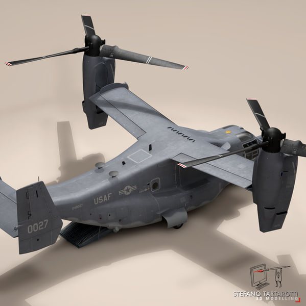 3d v-22 osprey usaf helicopter