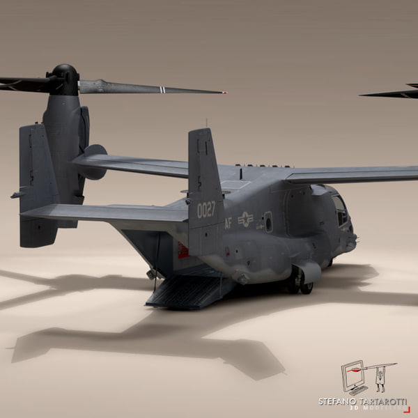 3d v-22 osprey usaf helicopter