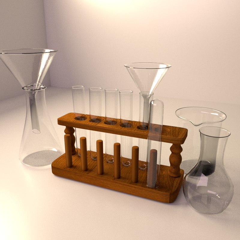 test tube rack set 3d max