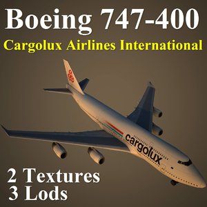 3d model boeing 747-400 clx