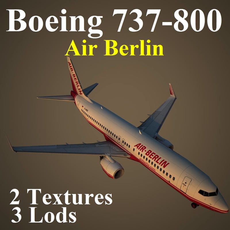 3d model boeing 737800 ber