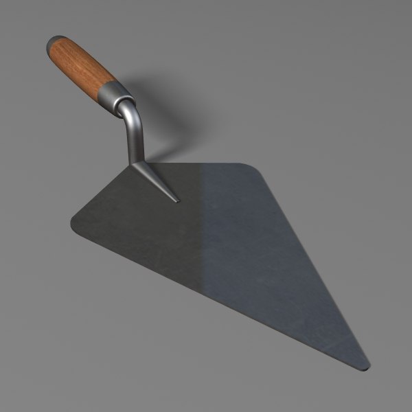 brick trowel 3d model