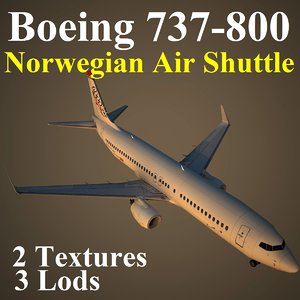 3d boeing 737-800 nax model