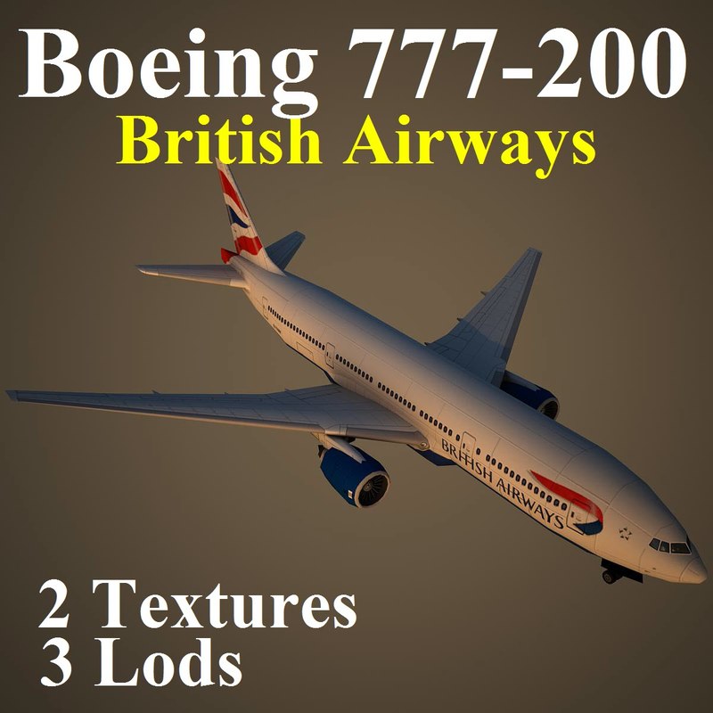 3d boeing 777200 baw model