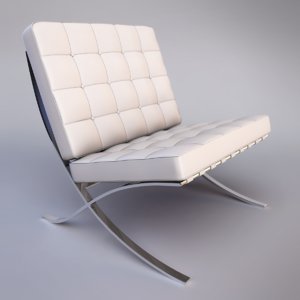 3d barcelona chair model