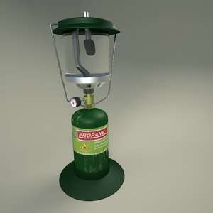 3d model of camping lantern