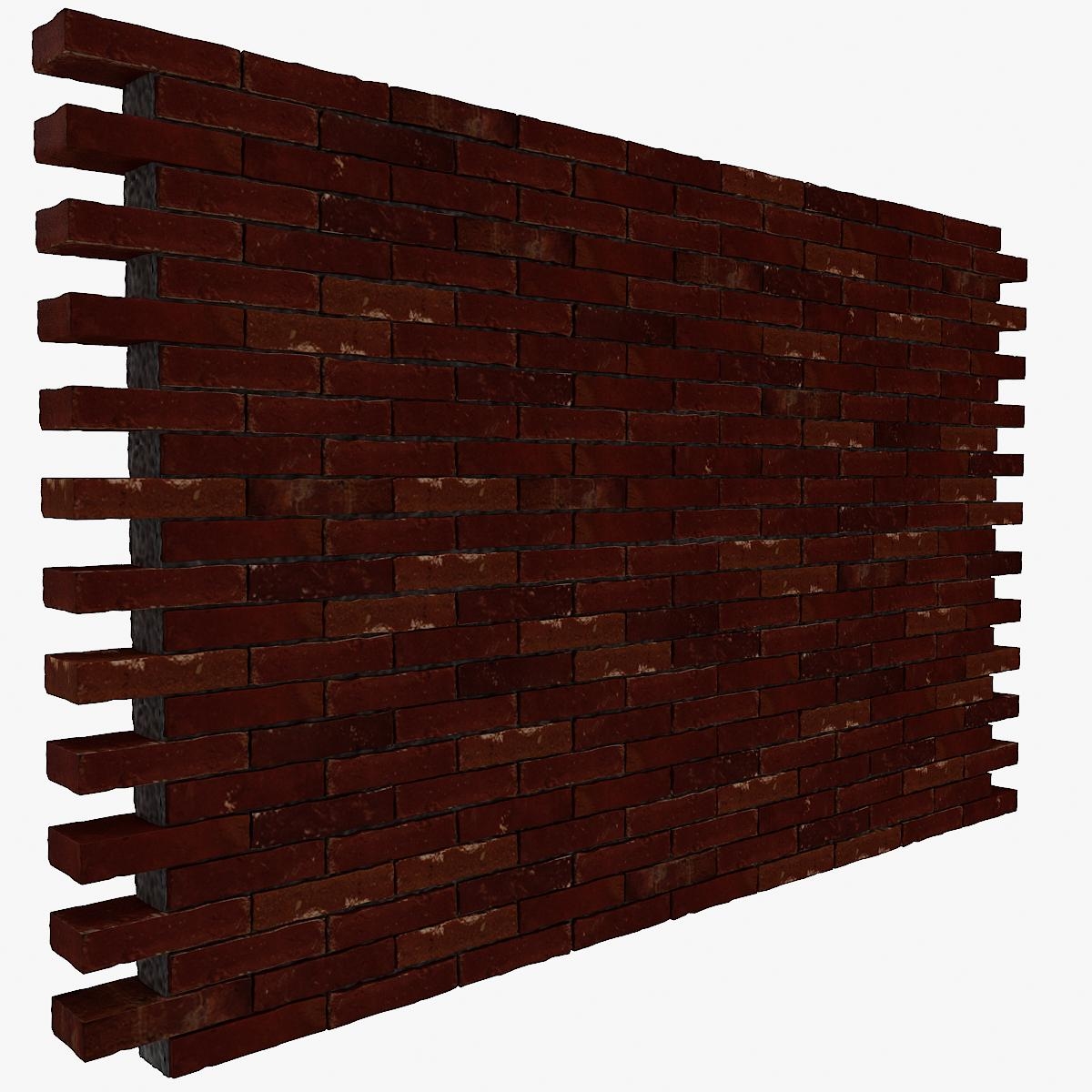 brick wall 01 3d model