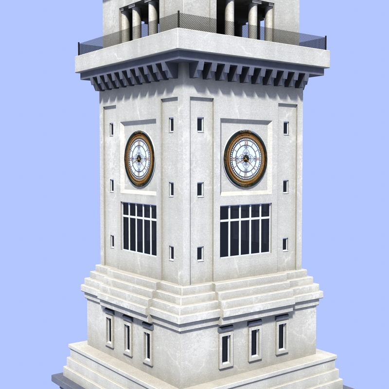 clock tower 3d model