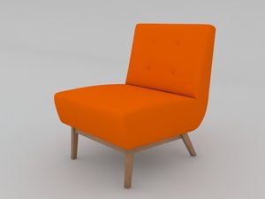 metro chair 3d model