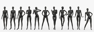 max slim female mannequins
