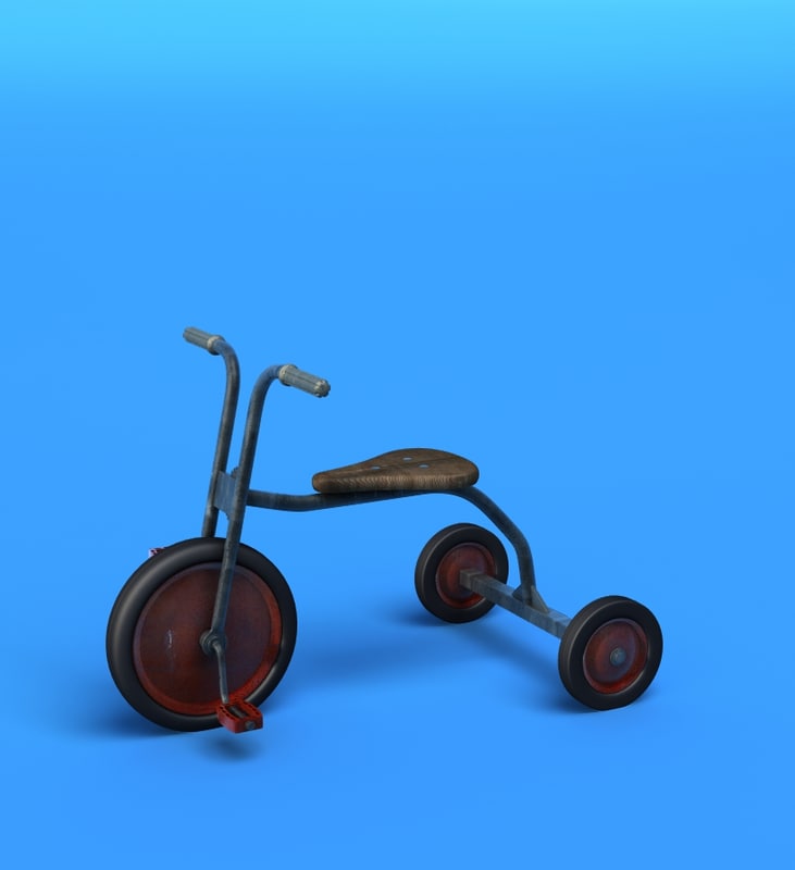 tricycle kids 3d model