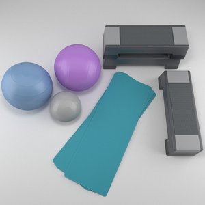 3ds max gym equipment