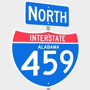 interstate 459 signs 3d model