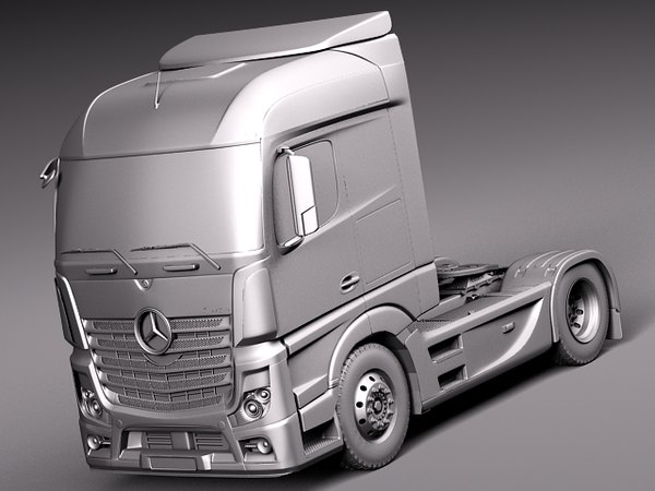 aero 2014 mercedes truck 3d 3ds