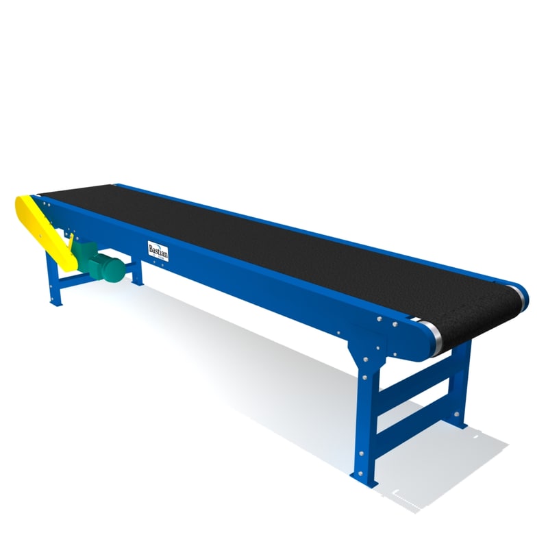 heavy duty belt conveyor 3d model