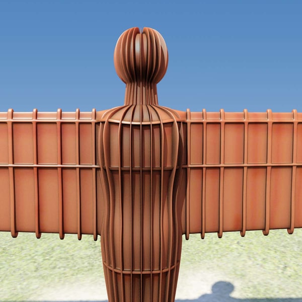 angel of the north resin figurine