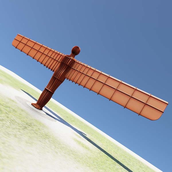 angel of the north resin figurine