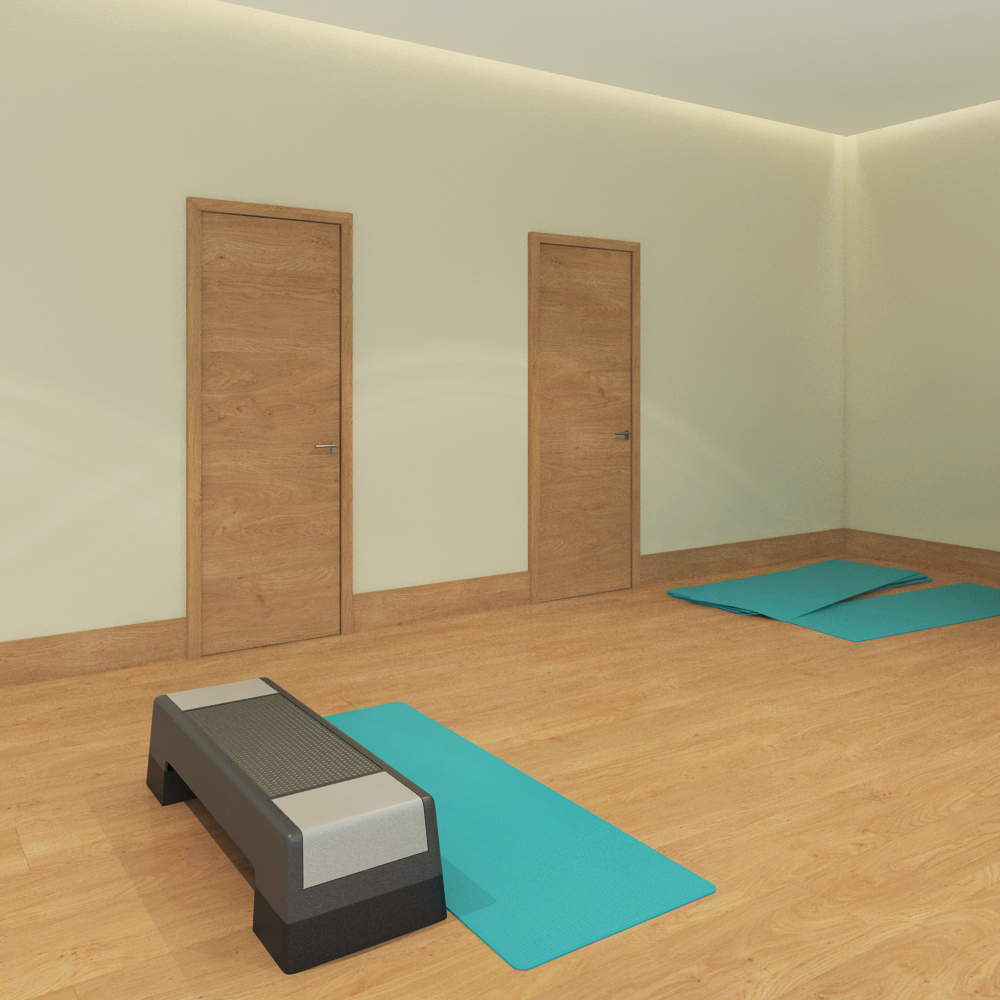 3d model of yoga studio