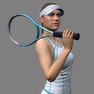 tennis player 3d model