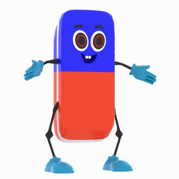 eraser character 3ds