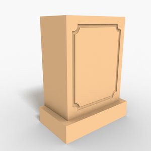 3ds max interior plinth block